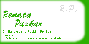 renata puskar business card
